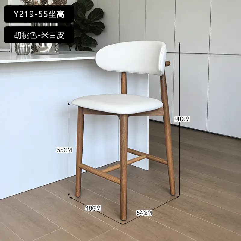 Chaises de salle à manger rustiques et élégantes en bois, design européen haut de gamme, chaises de 