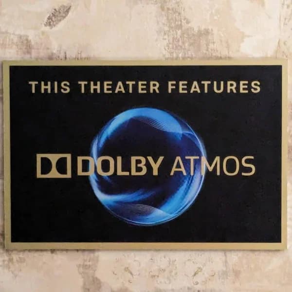 Décoration murale Dolby Vision pour cinéma maison, salle de média, salle de jeux et espace de divert