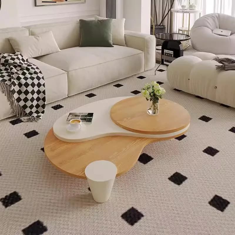 Tables basses classiques nordiques, tendance, esthétique, Design élégant, Table Basse rustique moder
