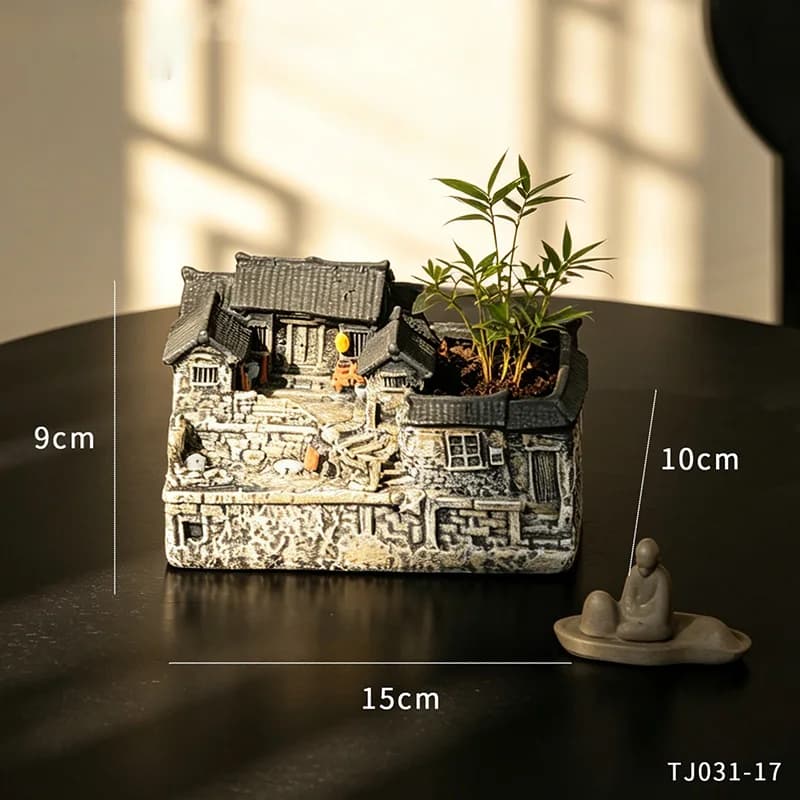 Ornement de décoration micro-paysagère, maison rétro et nostalgique, décoration pour la maison, le s