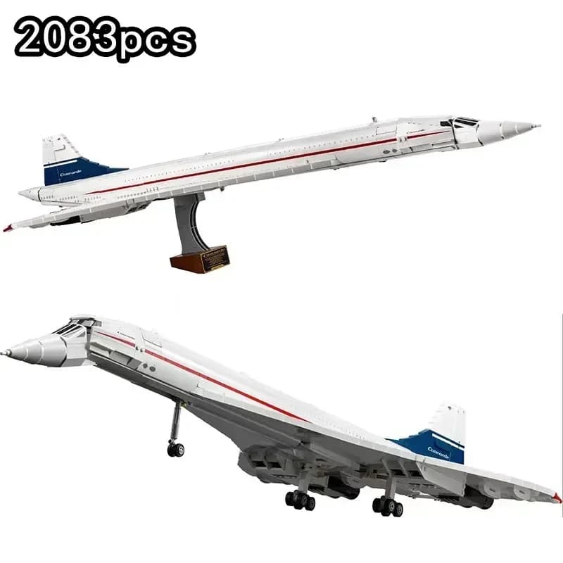 Nouvelles icônes Concorde Airbus célèbre supersonique Commercial passager avion modèle blocs de cons