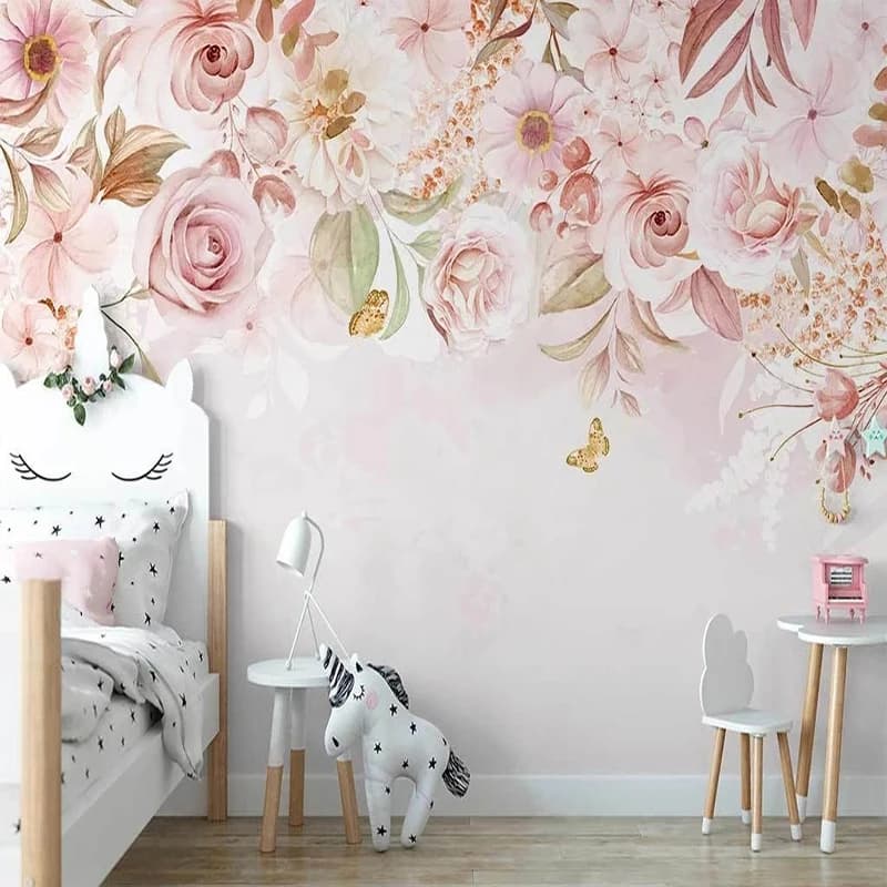 Papier peint mural personnalisé pour chambre à coucher, peinture murale de fond d'intérieur, pastora