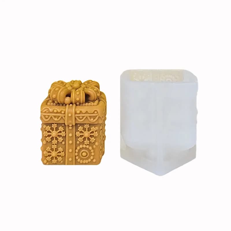 Moule en silicone pour bougie de Noël, DIY, fait main, pour cire d'aromathérapie, style rétro, outil