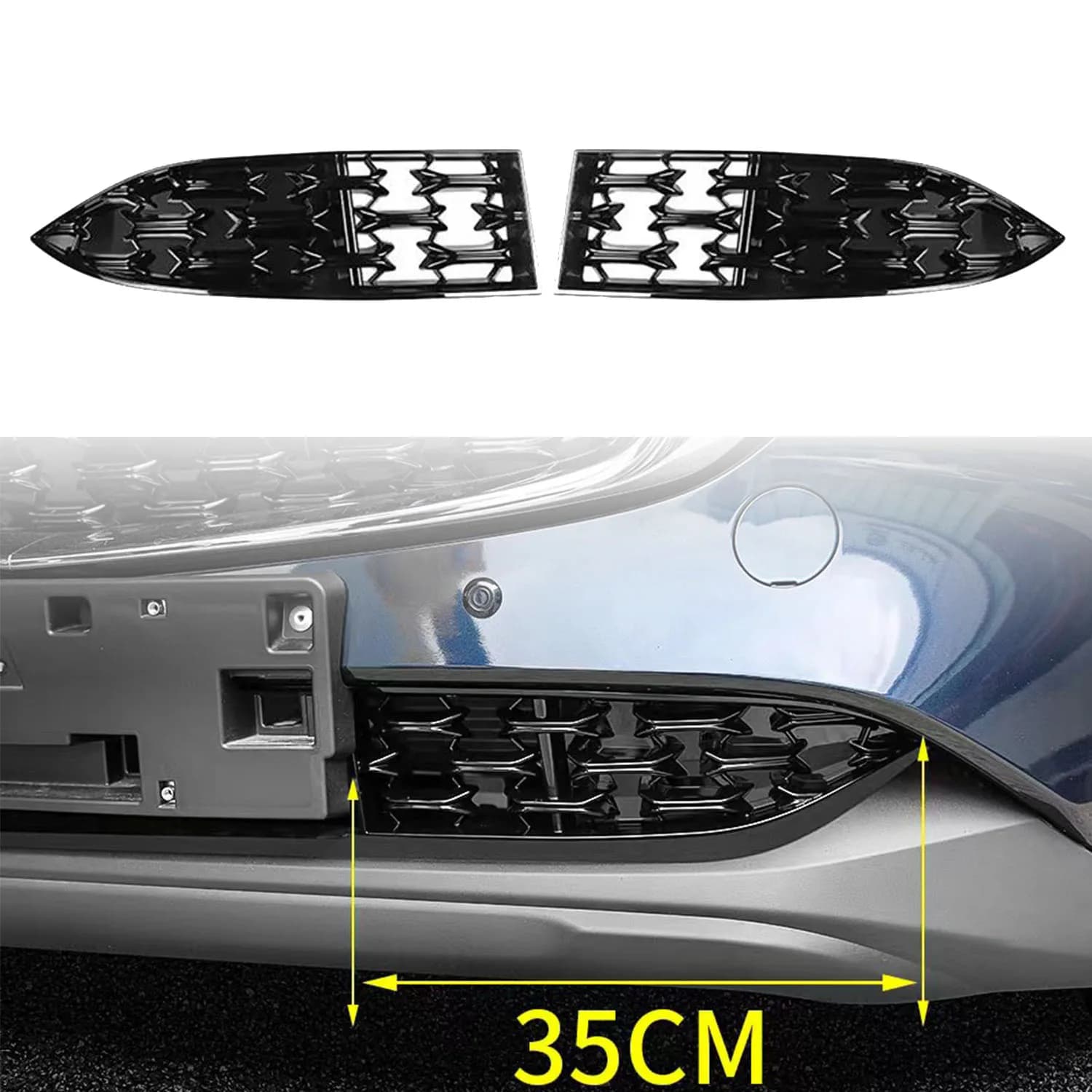 Couvercle de calandre extérieure pour Mazda CX-5 CX5 2022 2023 2024 2025, garniture ABS noir brillan