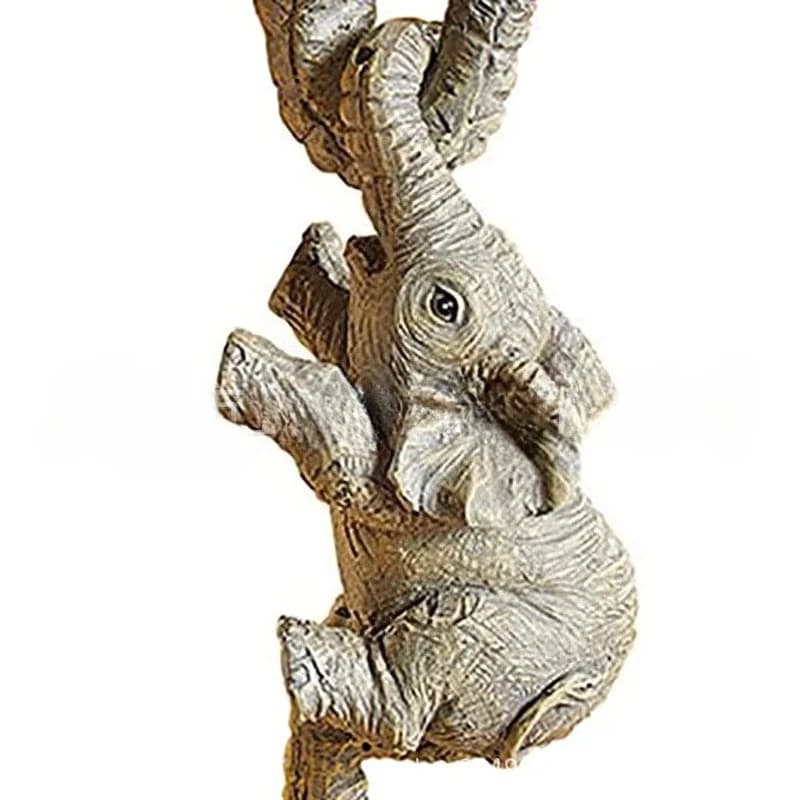 Statues d'éléphant en résine, pierres exquises, Design de paysage, Mini décorations de salon et de j
