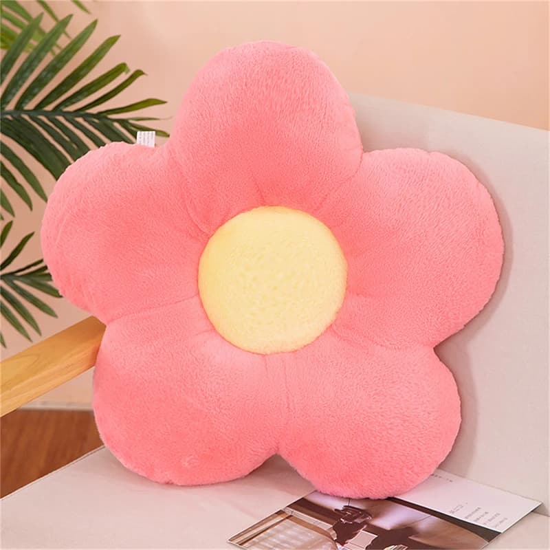 Coussin en forme de fleur à cinq pétales rembourré 12/35 cm, décoration de chambre féminine, oreille