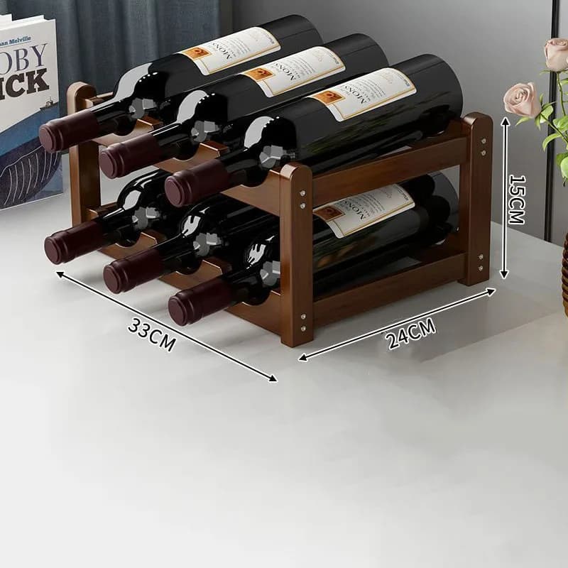 Présentoir à vin rouge décoratif pour la maison, support créatif pour bouteilles de vin, meuble de r