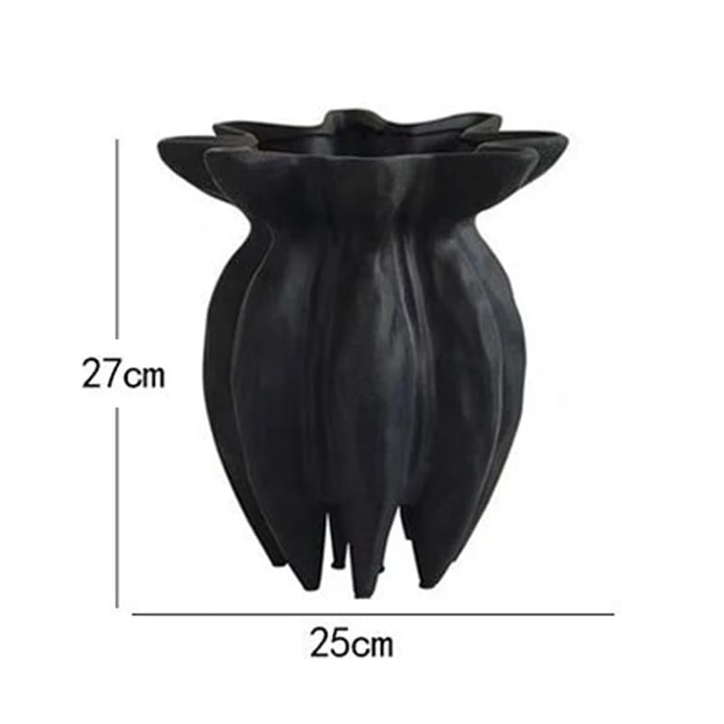 Vase à fleurs nordique minimaliste, ornement de bouteille de fleur de luxe, pot de fleurs esthétique