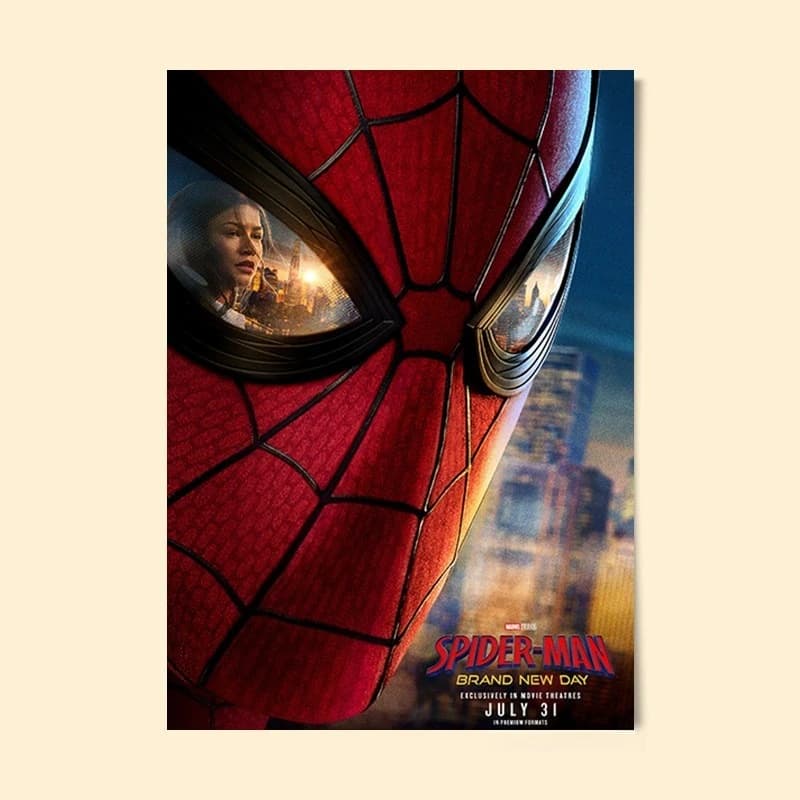 S-Spider-Man Brand New Day – Affiche sur toile non encadrée, affiche de film d'action, décoration mu