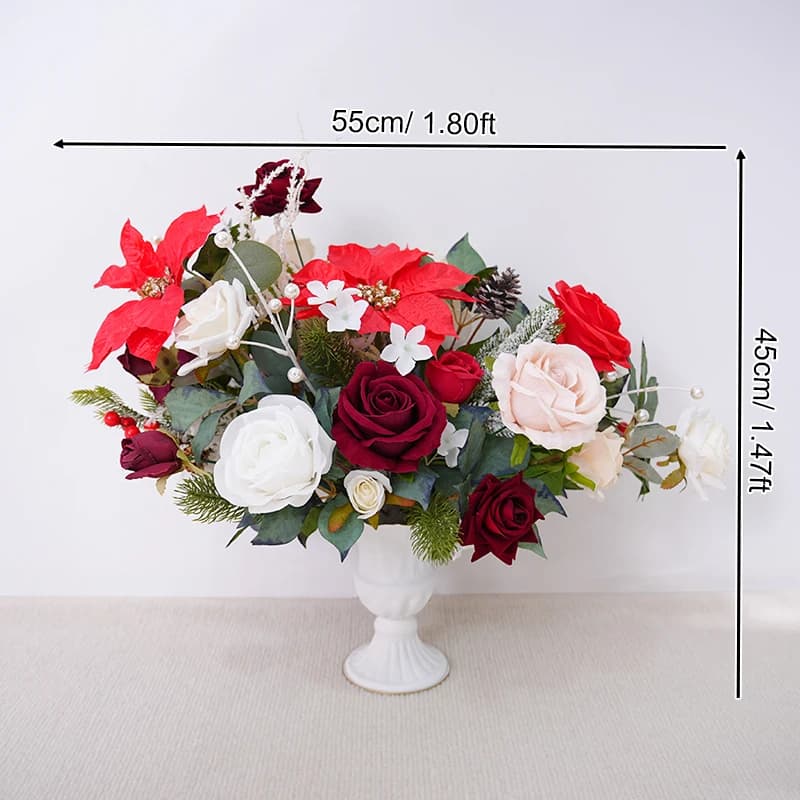 Vase série noël A866202 avec fenêtre à fleurs, Arrangement Floral de mariage, fournitures de décorat
