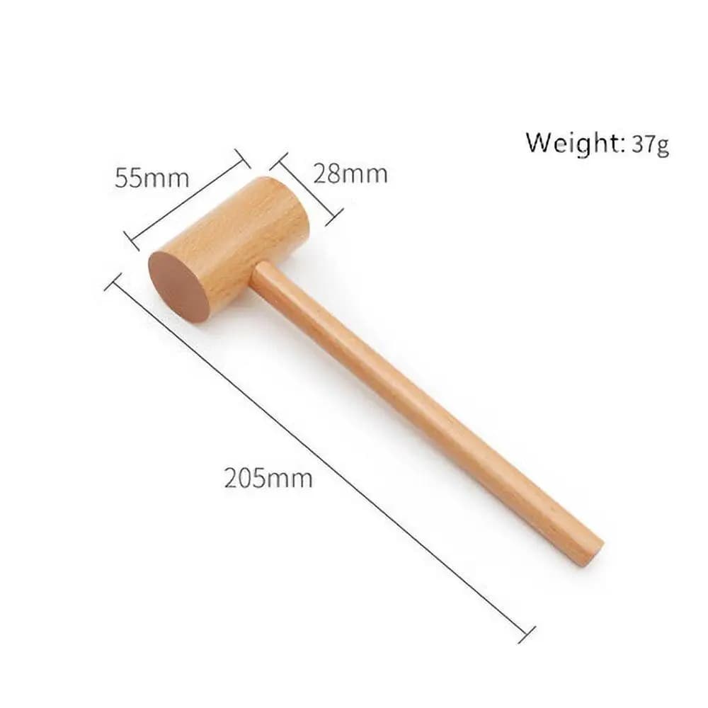 1 marteau en bois de hêtre de petite taille, multi-usages, pour le bricolage, la fabrication artisan