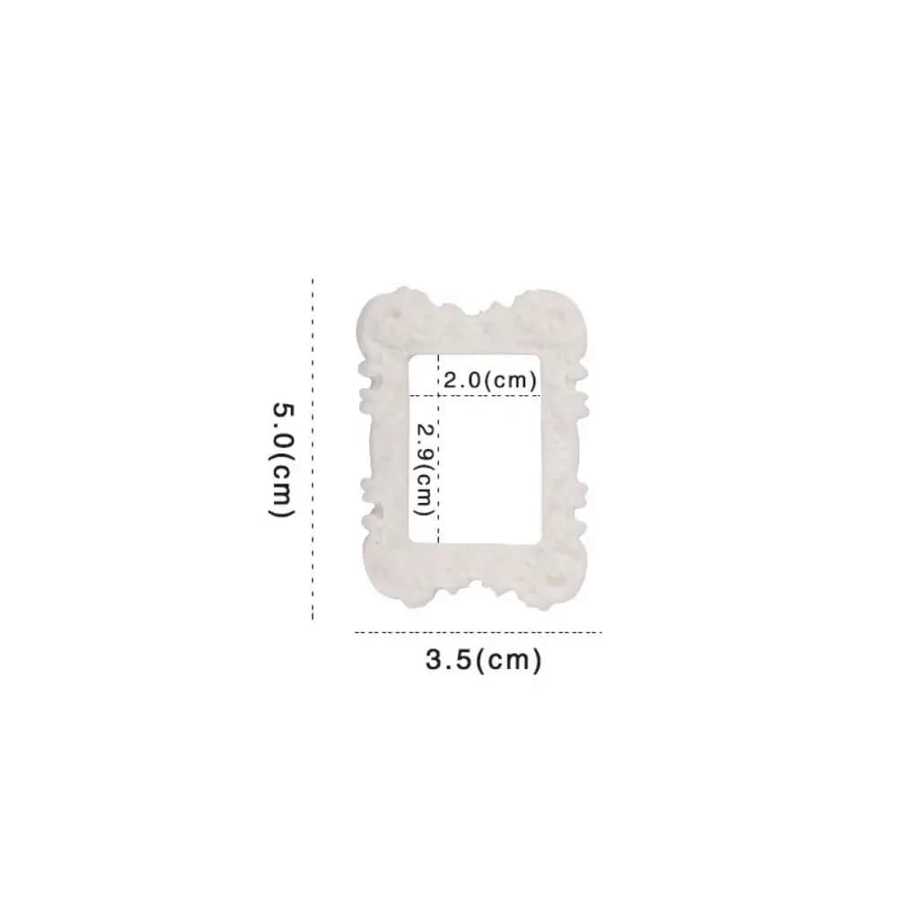 Cadre Photo en résine polyvalent, bricolage, Mini miroir rustique Miniature, accessoires 3D, petit m