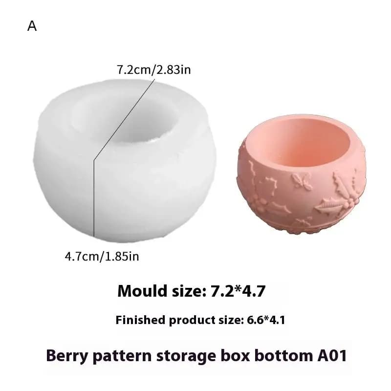 Pot de boule ronde de noël en Silicone, moule avec couvercles, bricolage fait à la main, soulagement