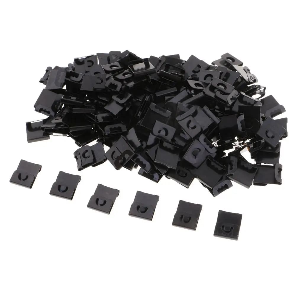Cintres en plastique pour cadre Photo noir, 200 pièces, crochets de suspension pour peintures Photo,