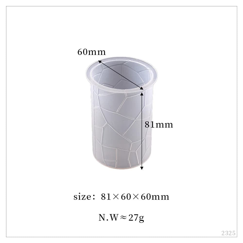 Moule à bougie cylindrique en Silicone, bande de diamant, Triangle cylindrique, cône Variable, brico