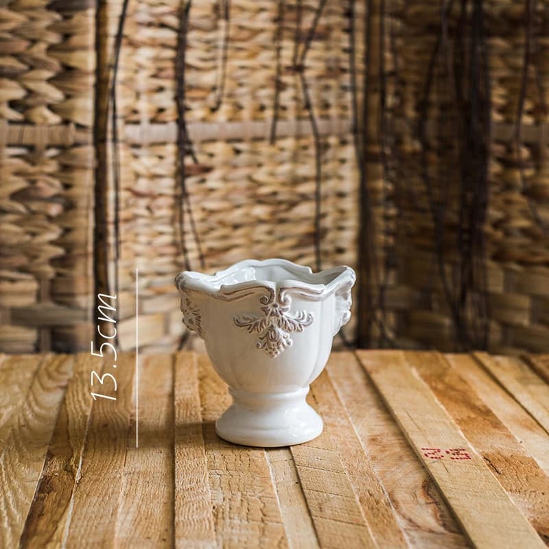 Vase à fleurs en céramique français, palais, instituts de fleurs, salon décoratif, salle à manger ré