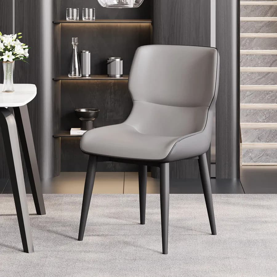 Chaises de salle à manger de luxe rembourrées, modernes, bleues, style nordique, pour restaurant, ch