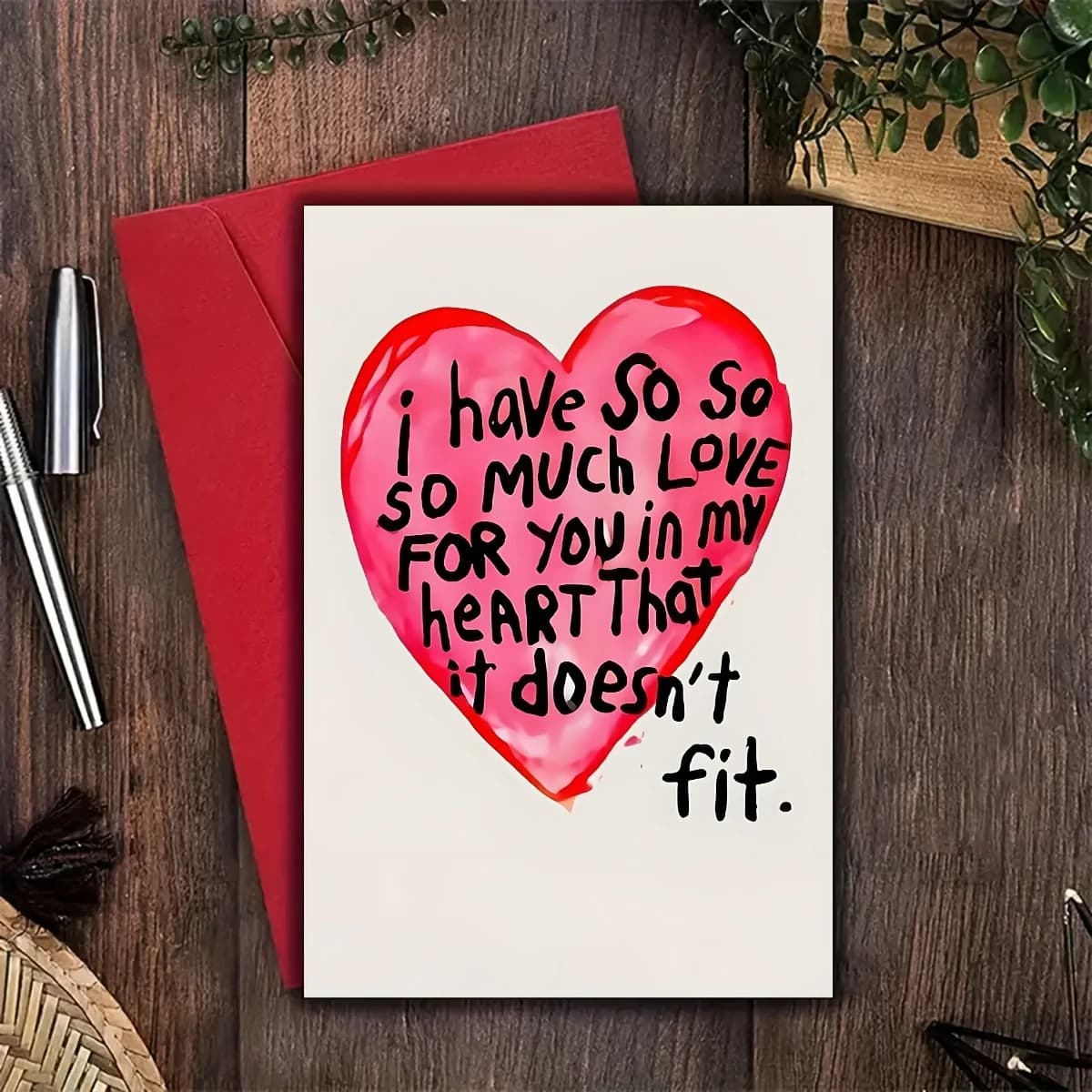 Carte d'anniversaire d'amour Heartfelt – Message "J'ai tellement amour pour vous", pour les couples 