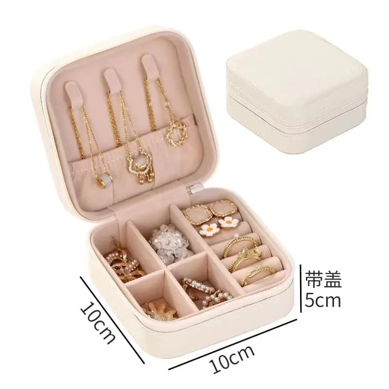 Boîte d'accessoires Portable, boucles d'oreilles, colliers, bagues, boîtes de rangement de bijoux, s