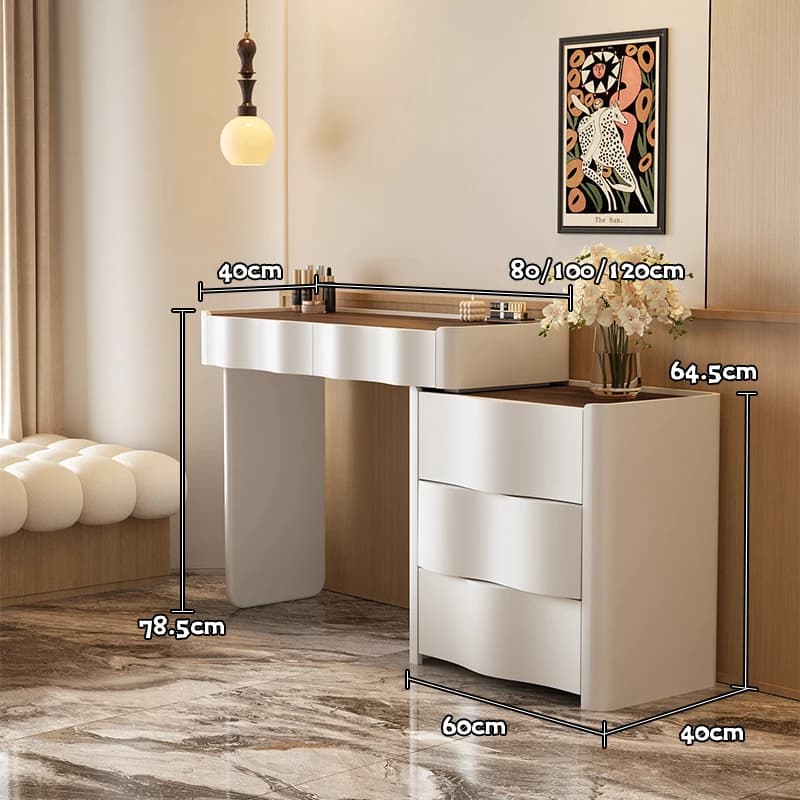 Coiffeuse italienne Vintage pour appartement, têtes de lit multifonctions, articles de toilette, coi