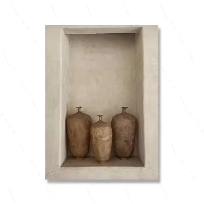 Tableau sur toile nature morte avec vase classique, style Ins, art mural esthétique, impressions d'a
