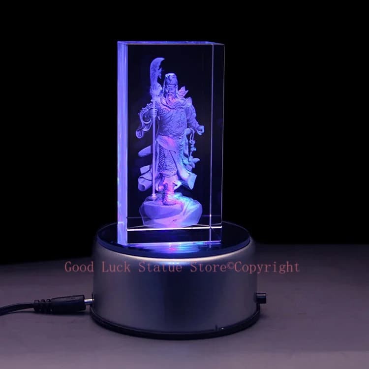 Statue de Talisman du dieu de la richesse, en cristal 3D, 15CM, pour maison, magasin, bureau, entrep