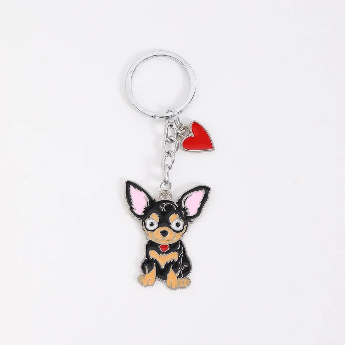 Porte-clés chien Chihuahua mignon, pendentif pour sac à dos, créatif, cadeaux d'anniversaire