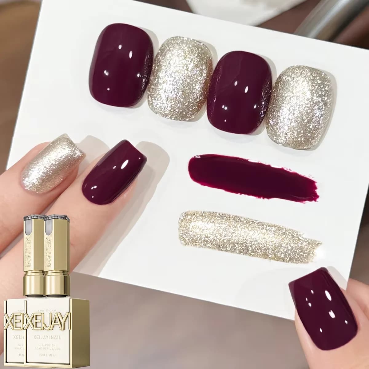 Nouvelle Collection Printemps 2025 – Kit de 2 Couleurs de Gel UV/LED pour Ongles 15ml – Idéal pour S