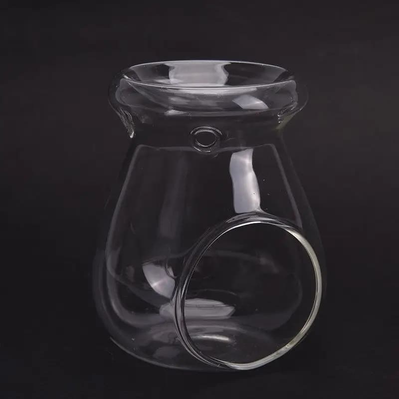 Bougie en verre de décoration nordique pour la maison, résistante à la chaleur, four à huile, brûleu
