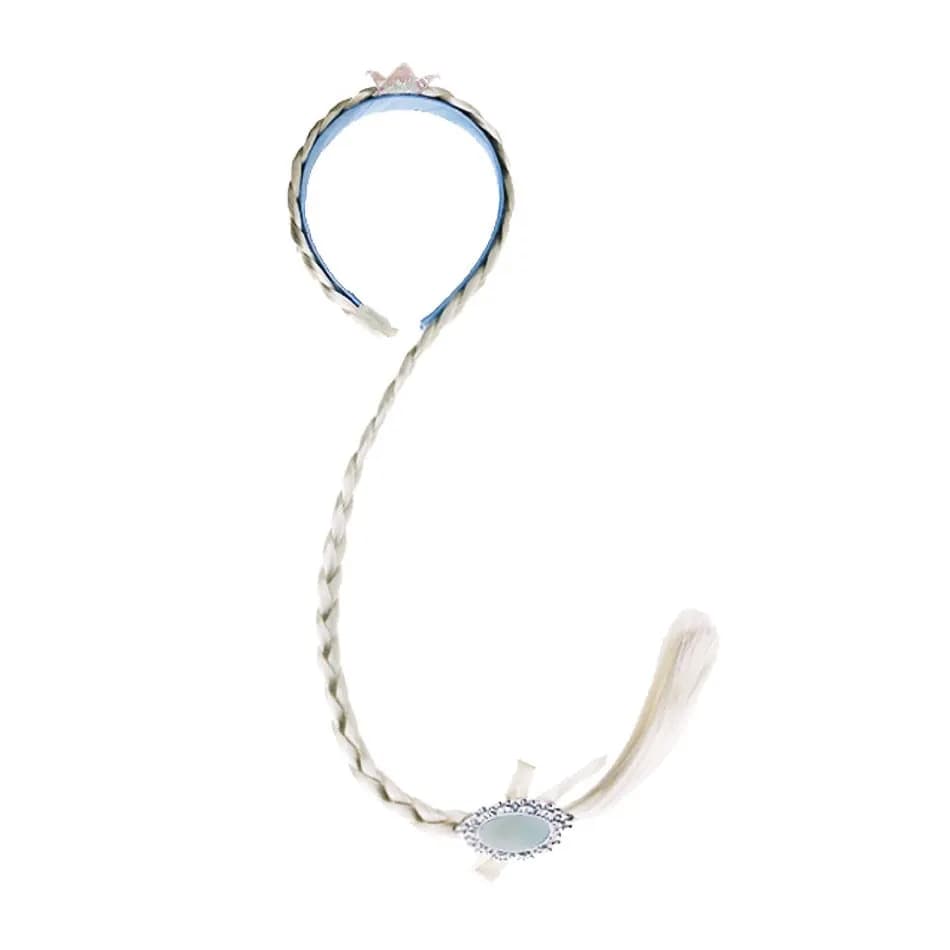 Accessoires de princesse pour filles, perruque Elsa Anna, gants Elza, collier, boucle d'oreille, acc