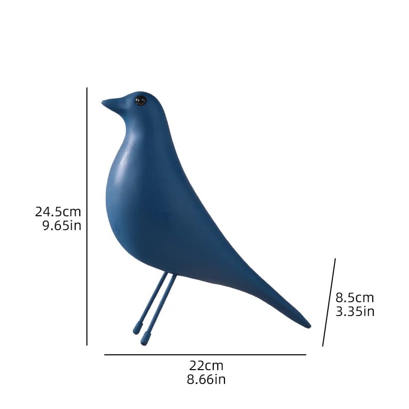 Statue d'oiseau en résine de style nordique, sculpture minimaliste moderne, ornement décoratif pour 