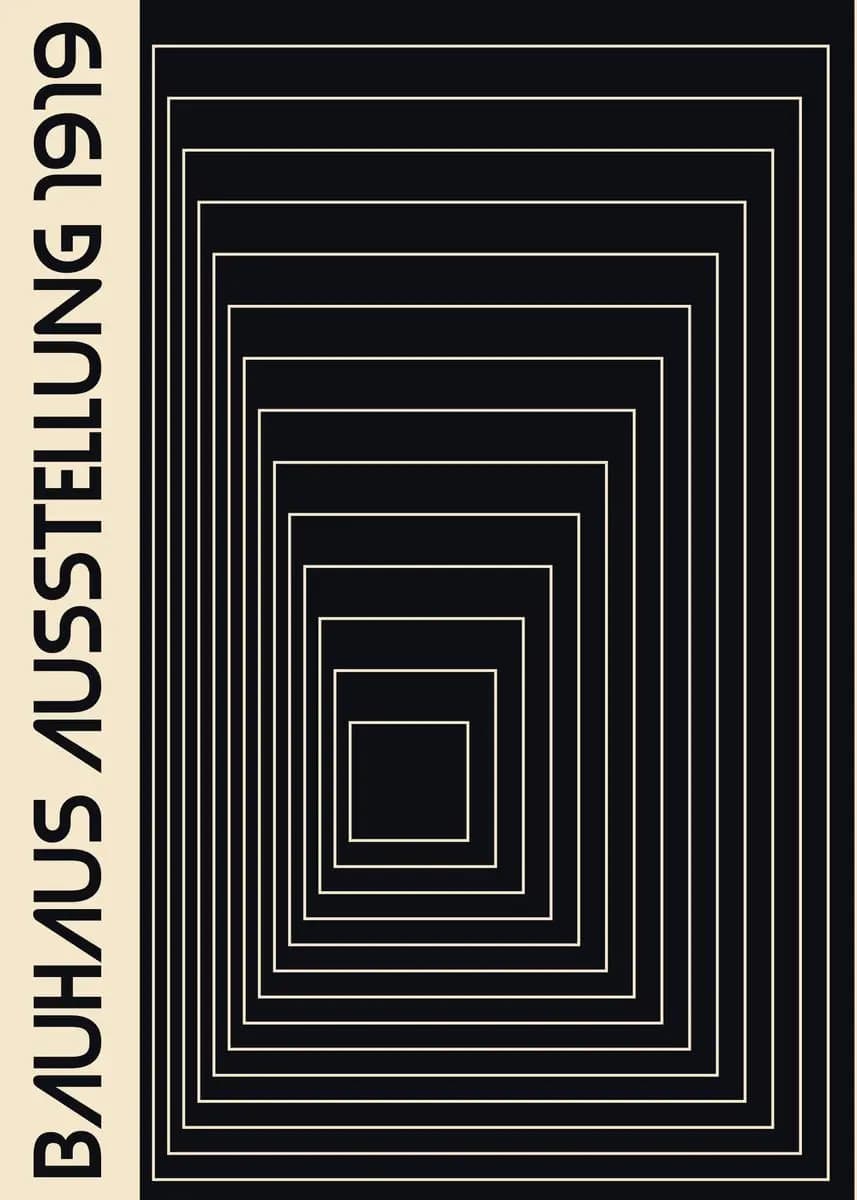 Bauhaus – affiche de lignes géométriques simples, imprimés d'art célèbres, peintures sur toile abstr