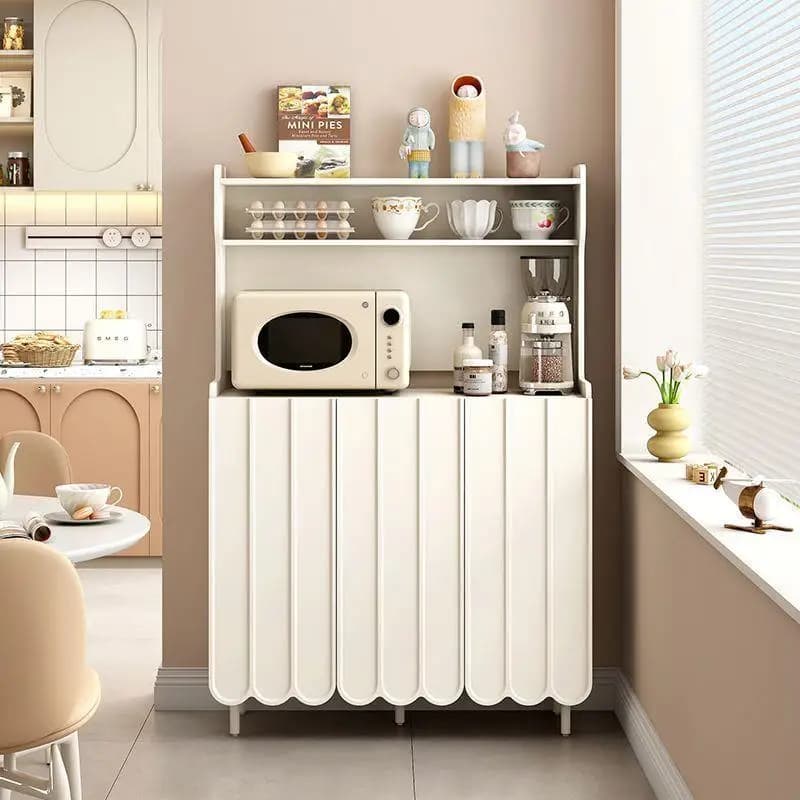 Organisateur d'objets de collection, armoire de rangement moderne crème Arcade, organisateur de plac
