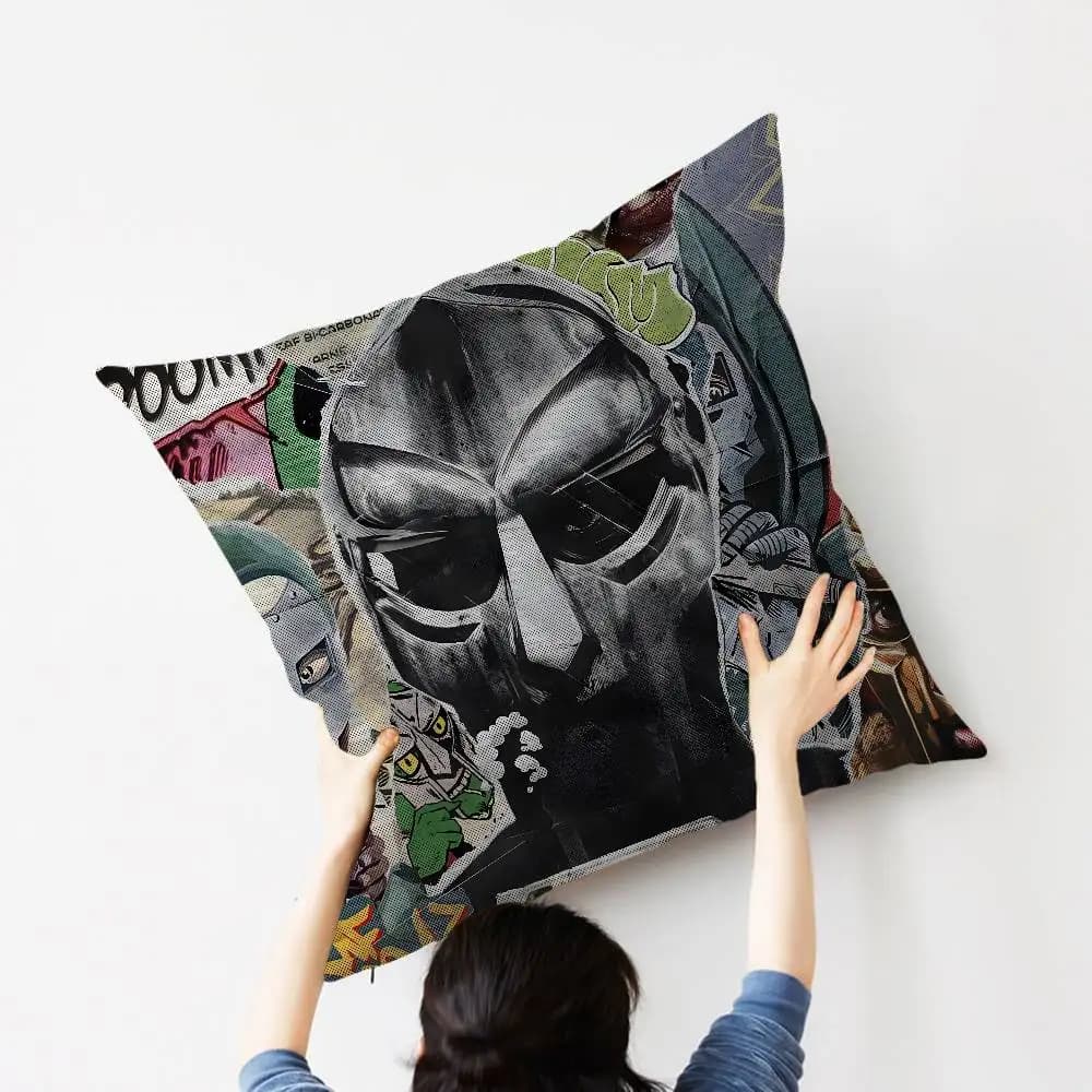 Housse de coussin MF D-DOOM, cadeau, décoration pour la maison, le bureau, la chambre, le canapé, la