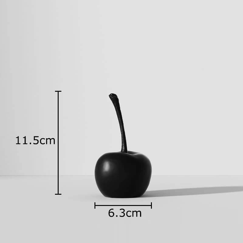 Statue d'ananas et de pomme à rayures noires et blanches, décoration de bureau, ornements minimalist