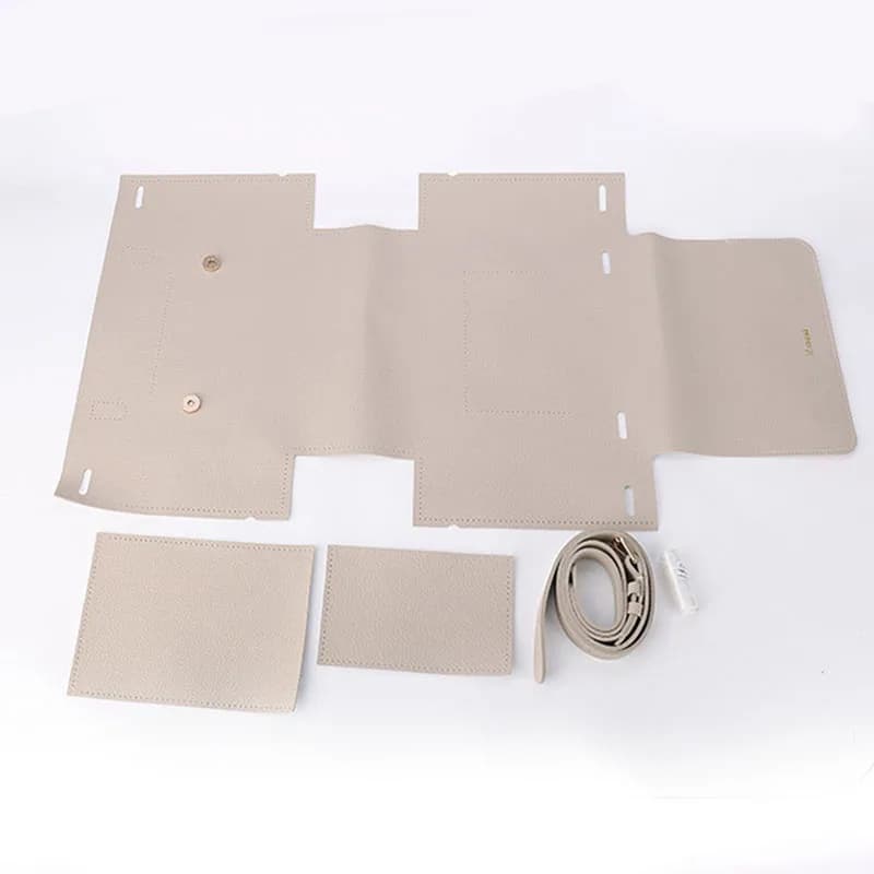 1 ensemble d'accessoires de sac en cuir faits à la main, artisanat fait à la main avec matériaux sem