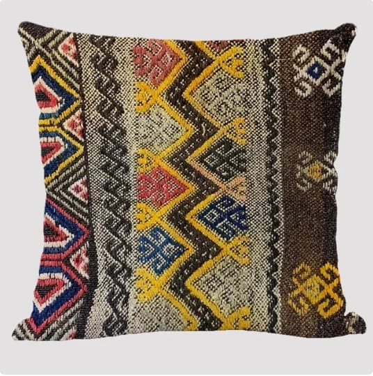 Juste de coussin en lin à motifs bohèmes, oreillers décoratifs, impression géométrique ethnique abst