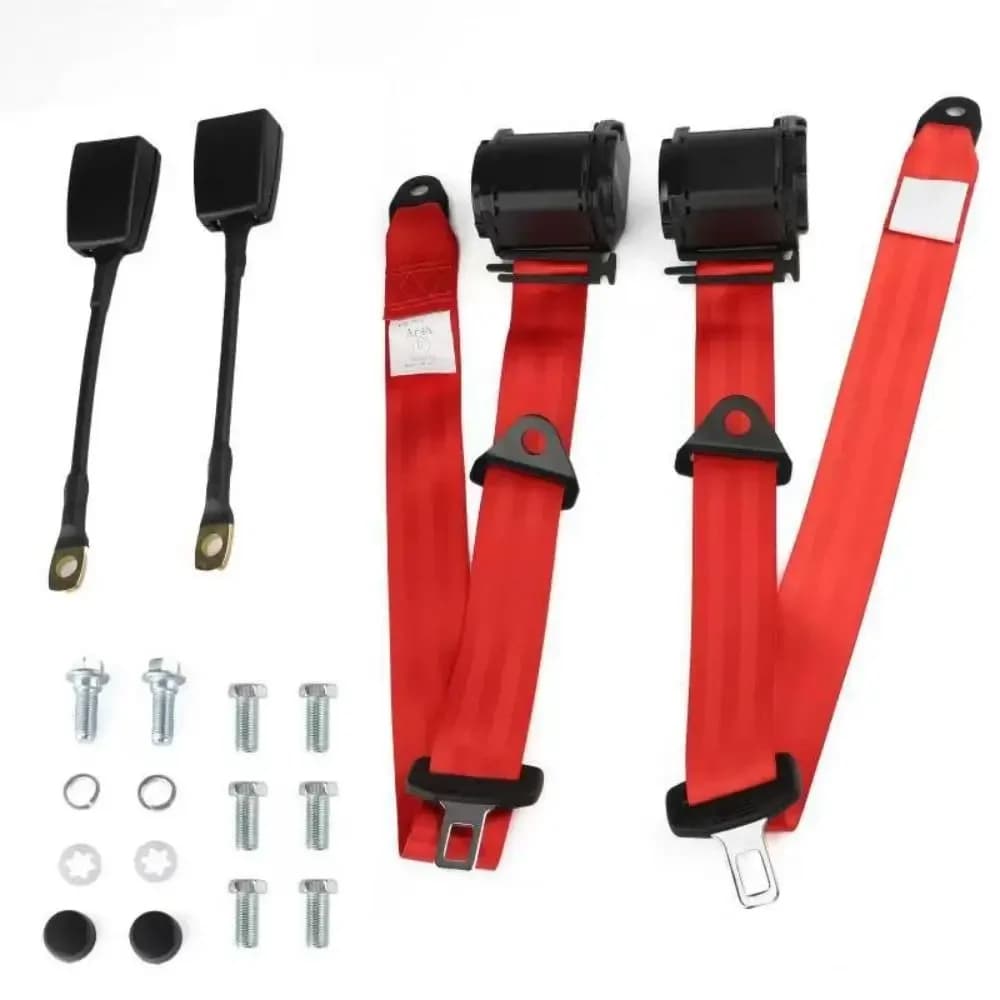 Ceinture de sécurité automobile, pièces de rechange, 3 points, 2 pièces, ceinture de sécurité de voi
