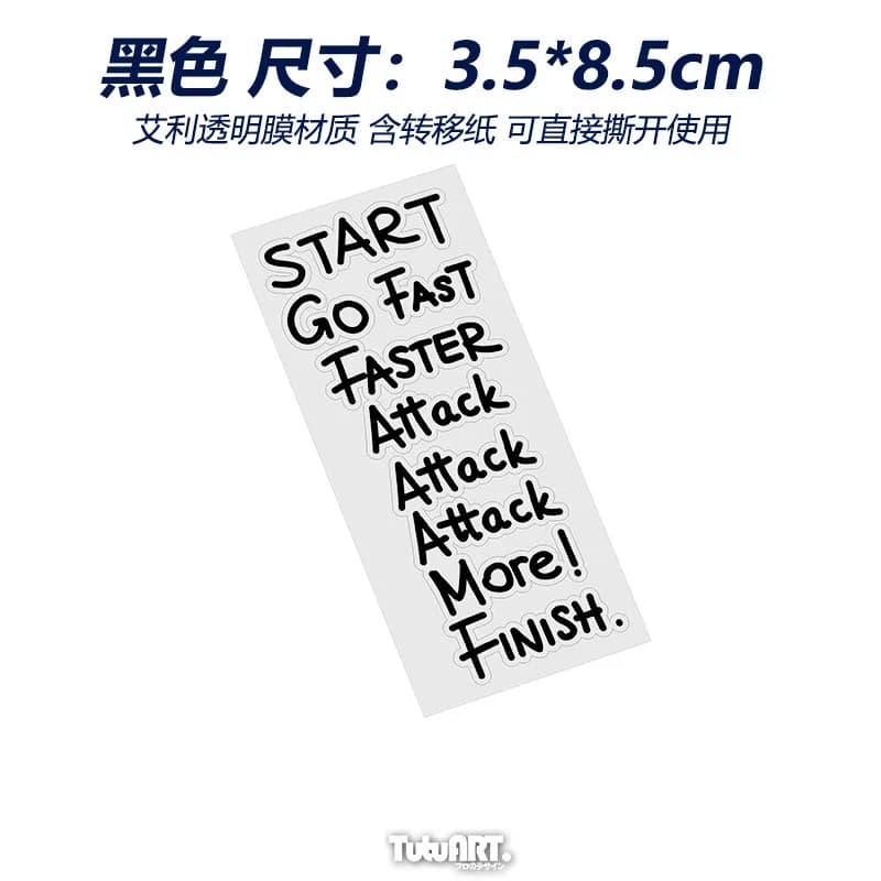 Autocollants de vélo « Go Fast, Attack More » pour cadre de vélo, autocollants de motivation DIY imp