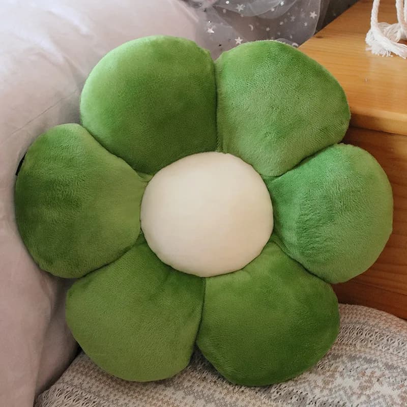 Coussin de siège de sol en peluche pour fille, tatami sans fleur, aucun pétale, 4 couleurs, décorati