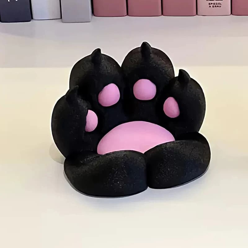 Décoration créative griffe de chat, dessin animé mignon, petits ornements de bureau, support pour té