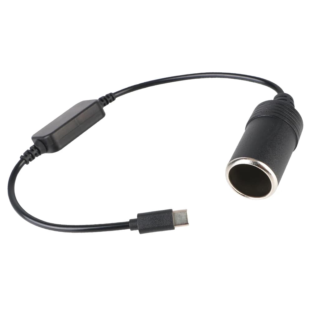 Accessoires électroniques de voiture, adaptateur allume-cigare, convertisseur 1 pièce Type C mâle à 