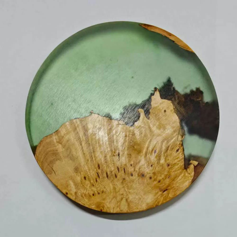 Sous-verres à boissons, sous-verres imperméables en bois, sous-verres en résine pour décoration de T