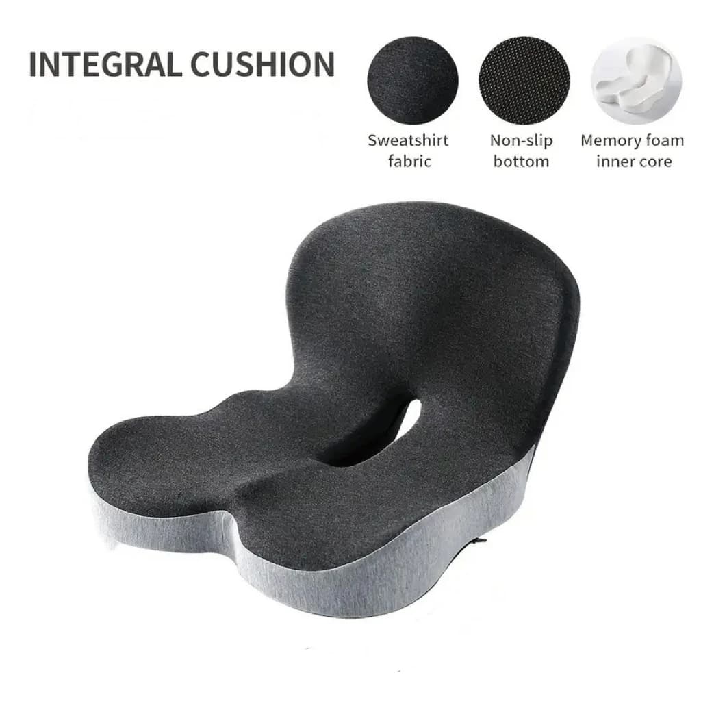 Coussin de siège pour chaise de bureau, coussin de siège ergonomique en mousse à mémoire de forme av