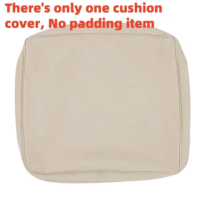 Housse de coussin de canapé à fermeture éclair tout compris, 1 pièce, adaptée à l'extérieur, housse 