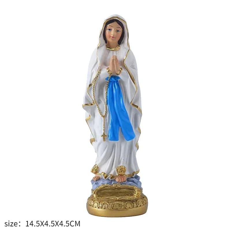 Figurine de Jésus intensifie/Vierge Marie Sculpture, cadeau de mariage chrétien, affichage de bureau