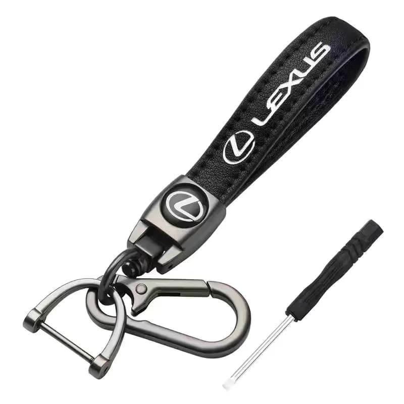 Porte-clés de voiture en cuir, boucle en fer à cheval, pendentif, cadeau pour Lexus ES300 RX330 RX30