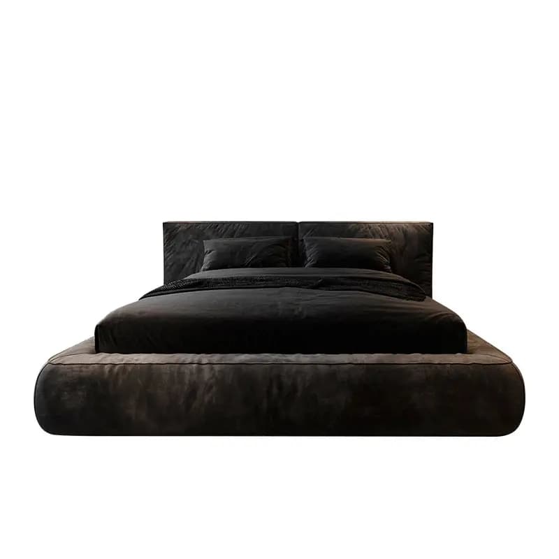 Tables de chevet lit rembourré Unique japonais Double cadre de lit français meubles de couchage Para