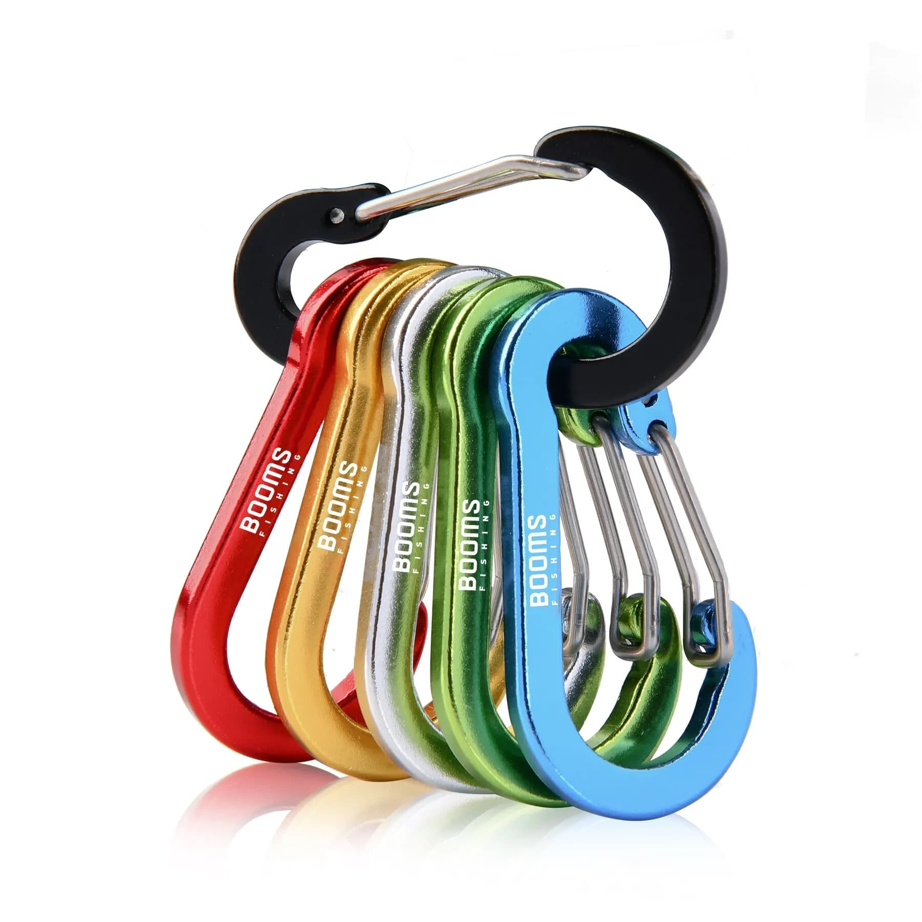 Booms Fishing CC1-Mousqueton en alliage d'aluminium, porte-clés, camping en plein air, escalade, cli