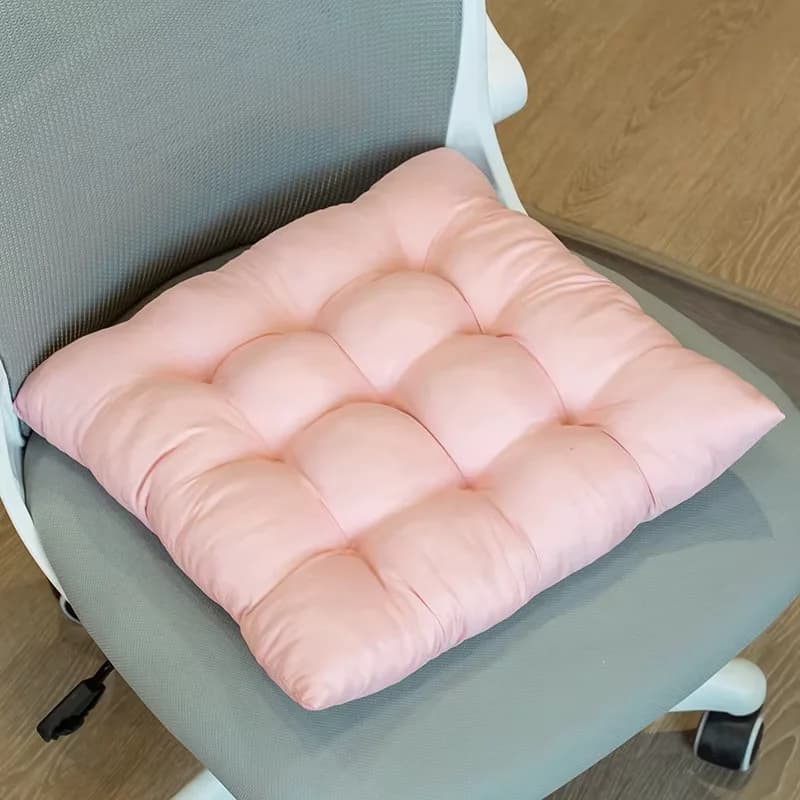 Coussin de siège carré 40x40cm, coussins de siège d'intérieur avec attaches, tapis de chaise doux et